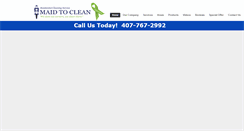 Desktop Screenshot of maidtocleanorlando.com